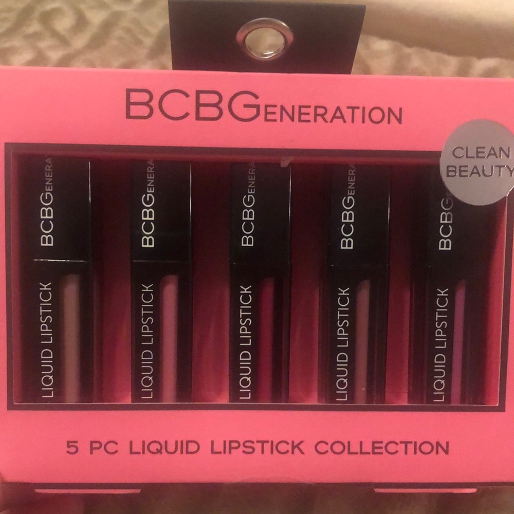 BCBGeneration 5-Piece Liquid Lipstick Set - Bold Pink and Red